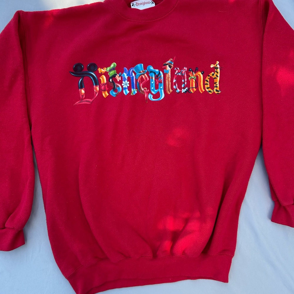 Disney Red Crewneck Sweatshirt